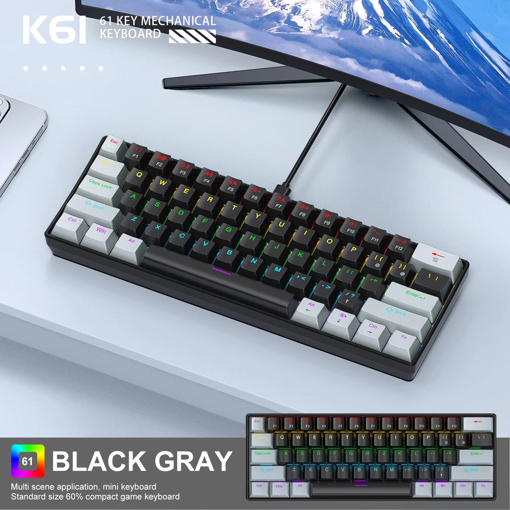 K61 Mechanical Keyboard 60%