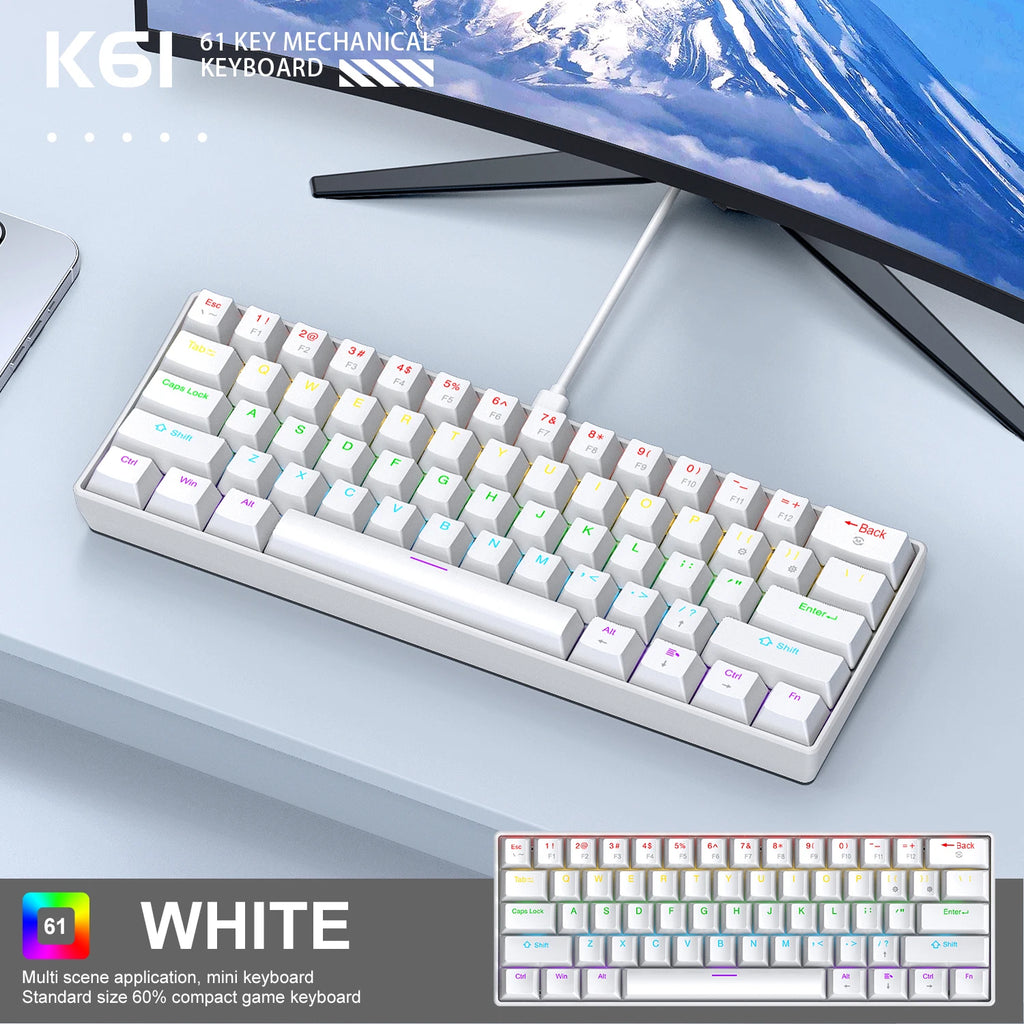 K61 Mechanical Keyboard 60%