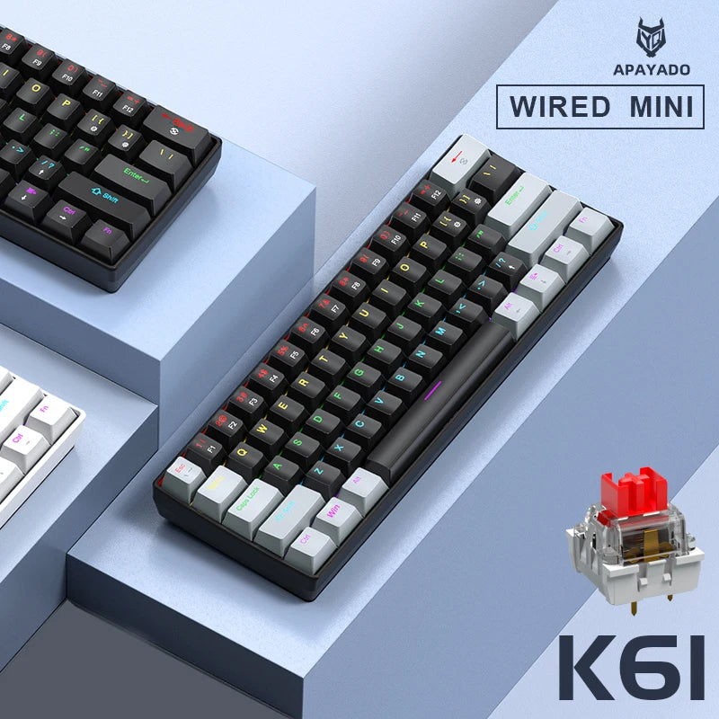 K61 Mechanical Keyboard 60%